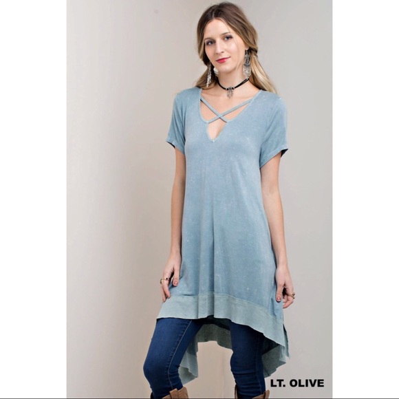 🆕Gorgeous Boho Mineral Wash Tunic - Picture 3 of 6